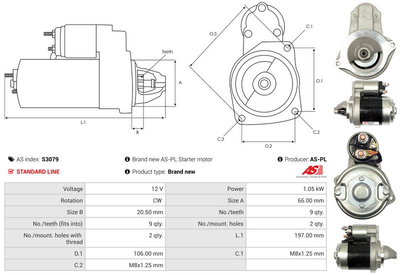 AS-PL S3079 Starter