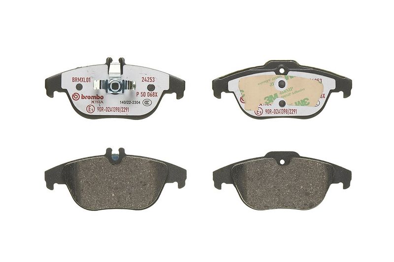 Piduriklotsi komplekt, ketaspidur, BREMBO P 50 068X