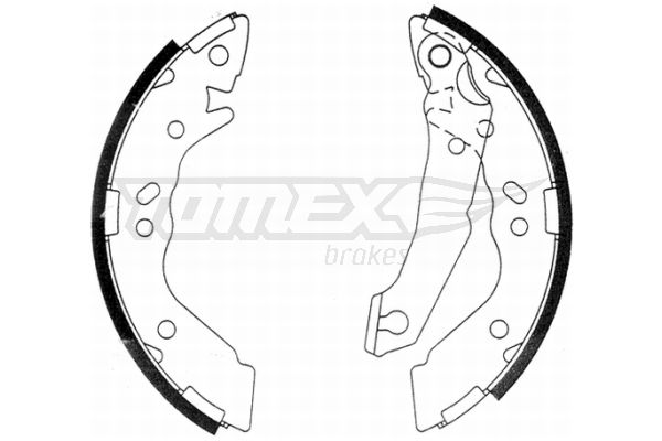 TOMEX Brakes fékpofakészlet TX 21-36