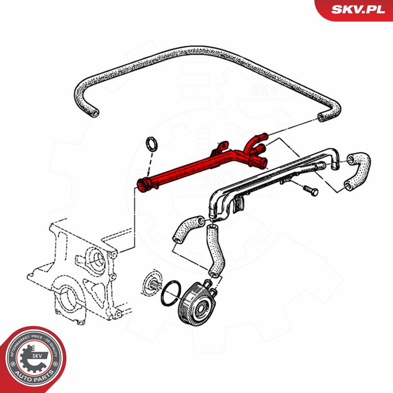 ESEN SKV 43SKV791 Coolant Pipe