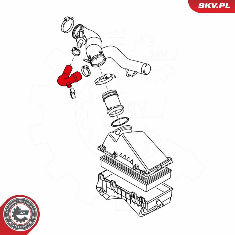 ESEN SKV 24SKV428 Hose, crankcase ventilation