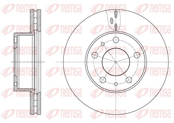 REMSA Диск гальмівний передній FIAT Ducato 06- 280*28 1700kg