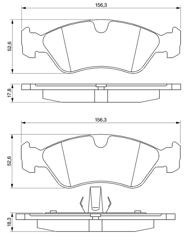0986491900 BOSCH Комплект гальмівних колодок - дискові - Фото 8