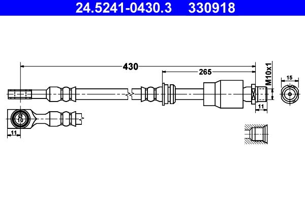 Furtun frana 24.5241-0430.3 ATE