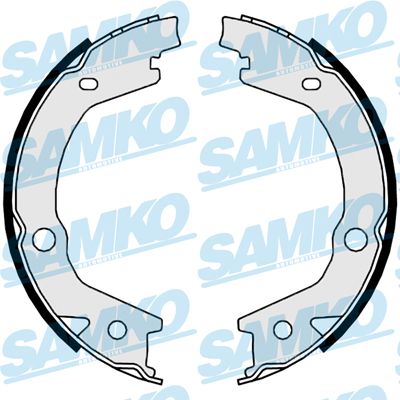 Комплект гальмівних колодок, стоянкове гальмо, Samko 89800