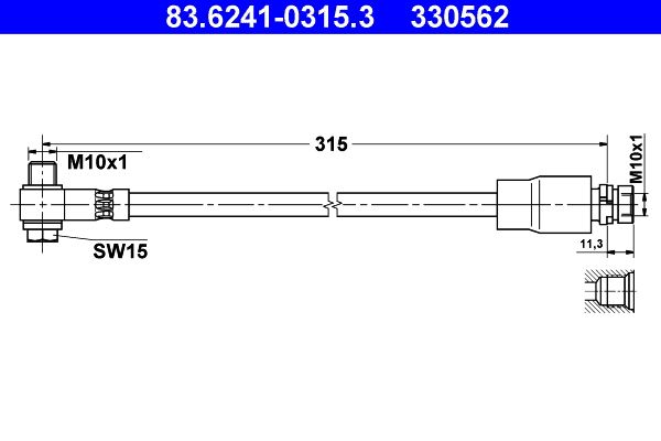 Furtun frana 83.6241-0315.3 ATE