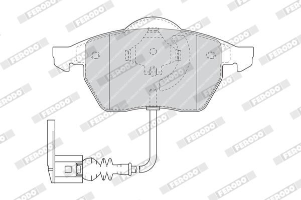 FERODO FDB1463 Brake Pad Set, disc brake