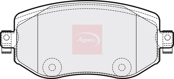 APEC Brake Pad Set, disc brake PAD2169