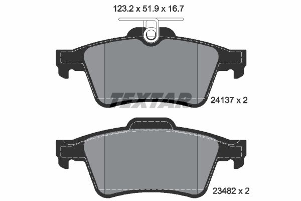 set placute frana,frana disc 2413701 TEXTAR