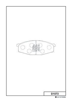 MK Kashiyama D1073 - Brake Pad Set, disc brake