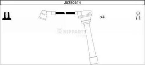 NIPPARTS gyújtókábelkészlet J5380514