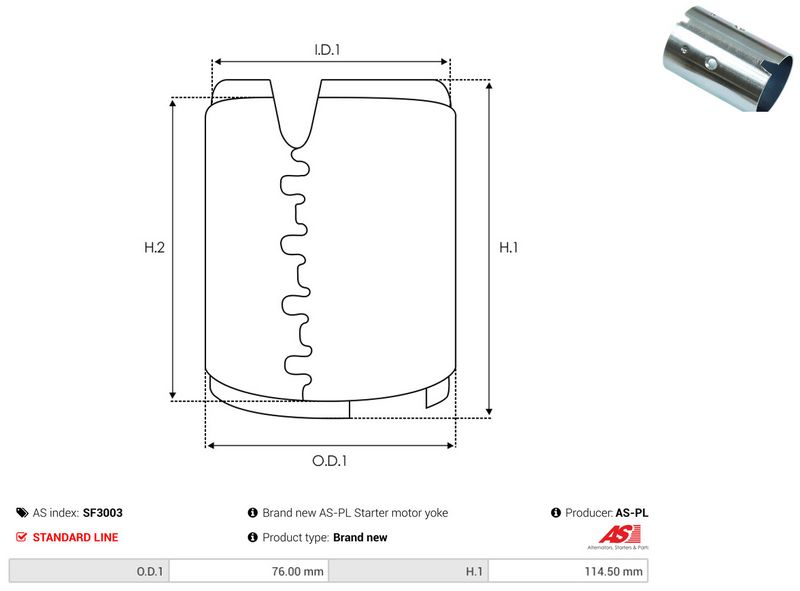 AS-PL SF3003 Field Winding, starter