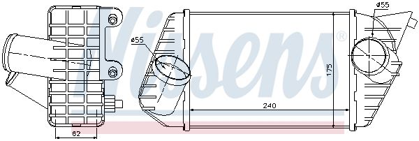 NISSENS 96700 Charge Air Cooler