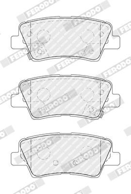 FERODO FDB5041 Brake Pad Set, disc brake