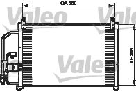 VALEO Condensor, airconditioning 818056