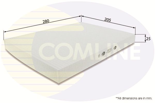 Фільтр, повітря у салоні, Comline EKF112