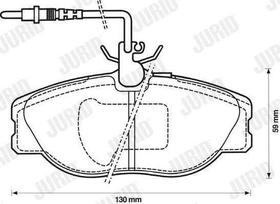 JURID 571838J Brake Pad Set, disc brake