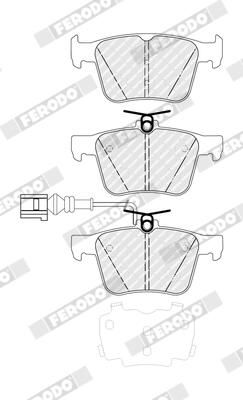 FERODO FDB5384 Brake Pad Set, disc brake