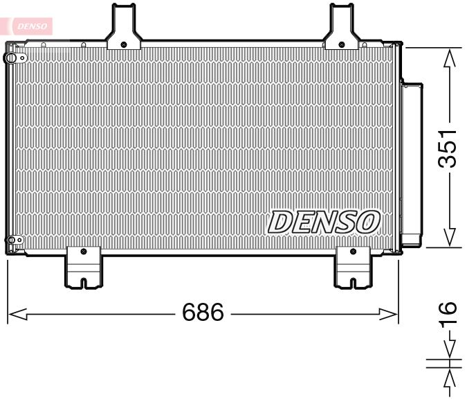 DENSO kondenzátor, klíma DCN40028