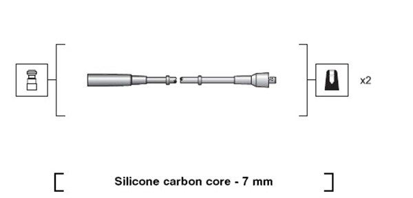 MAGNETI MARELLI gyújtókábelkészlet 941318111205