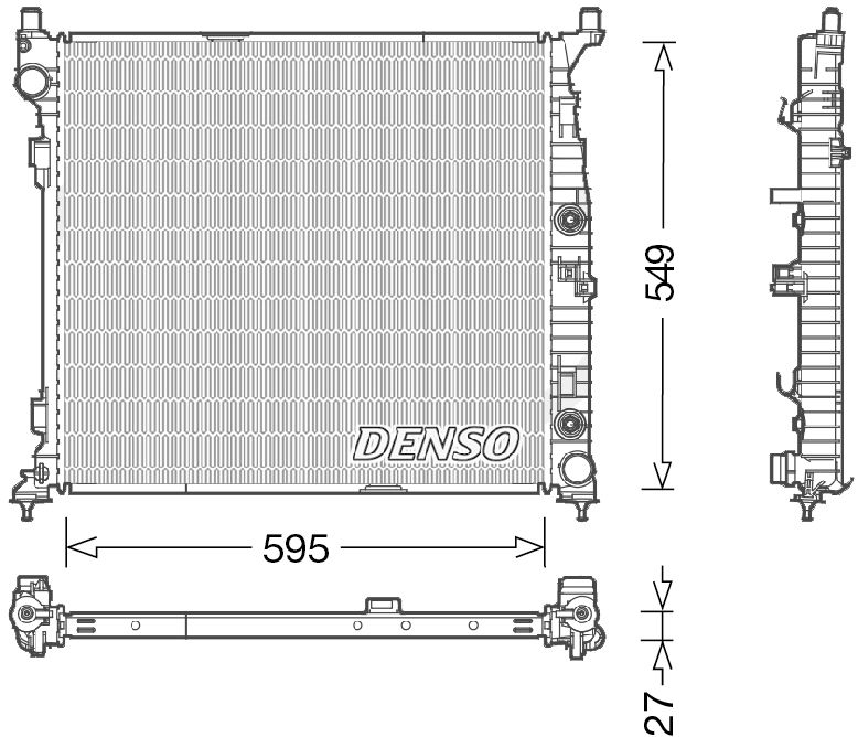 Радиатор кондиционера Mercedes-Benz A0995001303