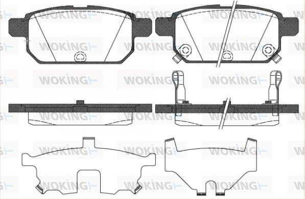 Колодки тормозные, задние, SUZUKI SWIFT IV (10/10-)