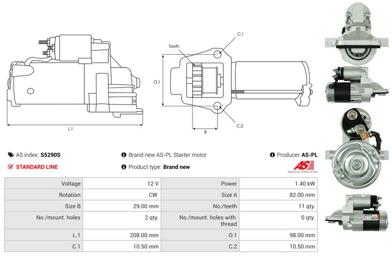 AS-PL S5290S Starter