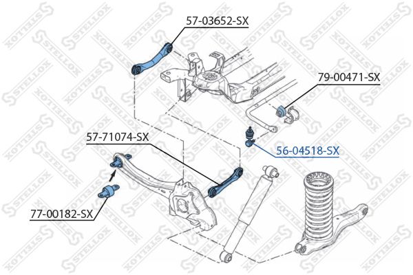 STELLOX 56-04518-SX Link/Coupling Rod, stabiliser bar