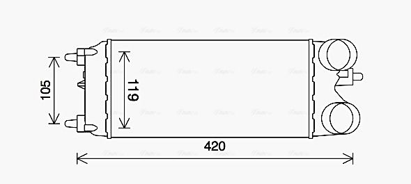Intercooler, échangeur AVA QUALITY COOLING FD4649