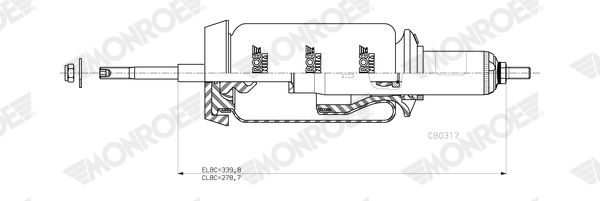 Tlumič, zavěšení kabiny CB0317