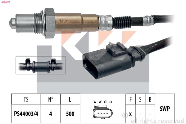 KW lambdaszonda 498 072