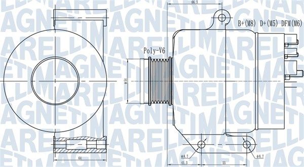 Генератор, Magneti Marelli 063731935010