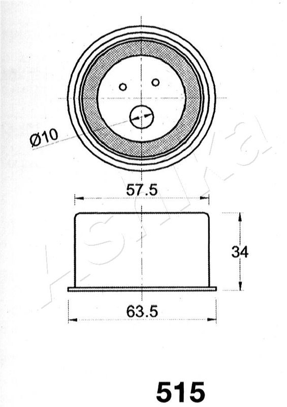 ASHIKA 45-05-515 Tensioner, timing belt