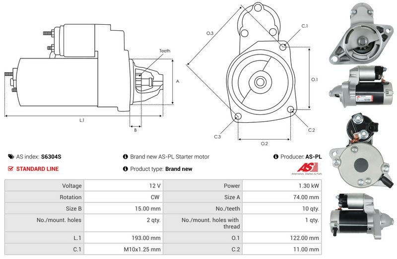 AS-PL S6304S Starter