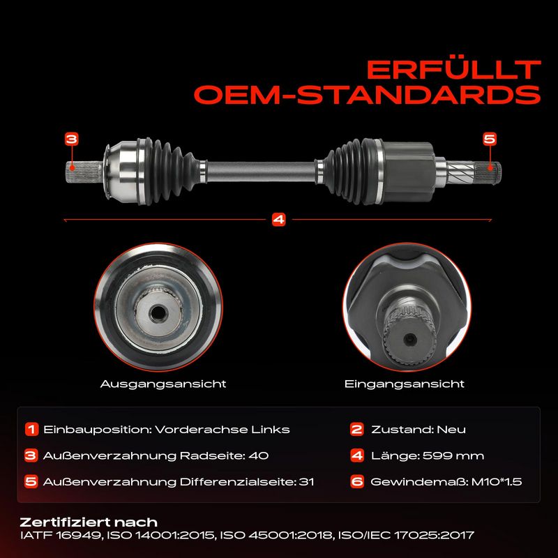 Frankberg 5481FB0045121 Drive Shaft