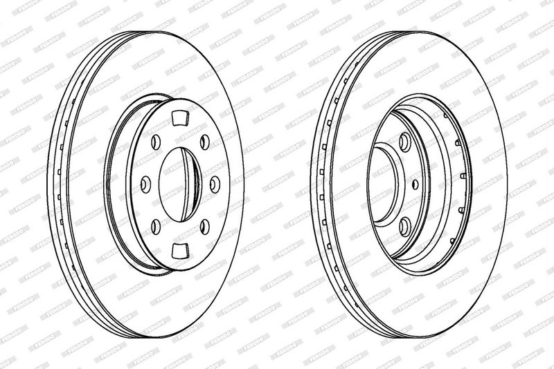 FERODO Disque de frein DDF1603