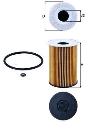 Mahle OX 787D Oil Filter