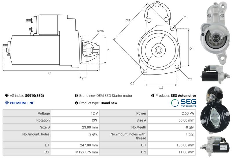 AS-PL S0910(SEG) Starter
