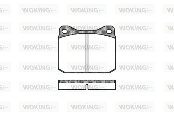 Комплект тормозных колодок WOKING