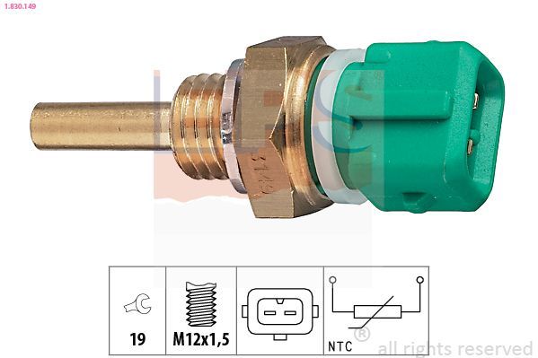Sensor, temperatura del refrigerante