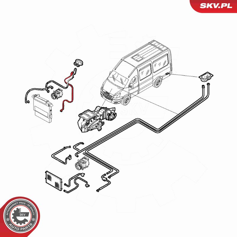 ESEN SKV 54SKV641 High/Low-pressure Line, air conditioning