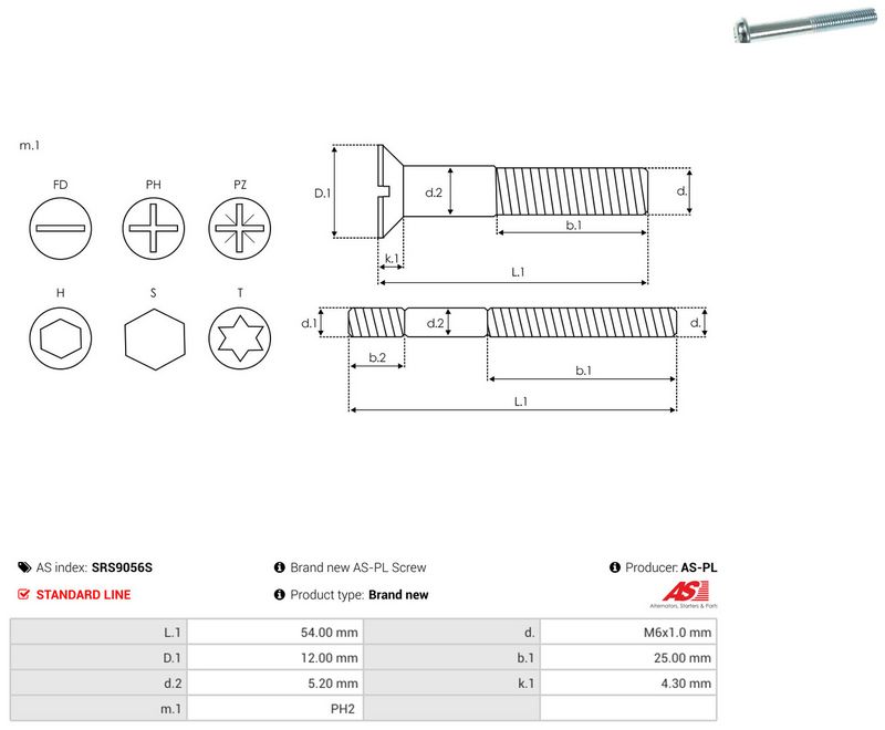 AS-PL SRS9056S Repair Set, alternator