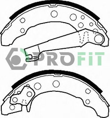 Комплект гальмівних колодок, Profit 5001-0191