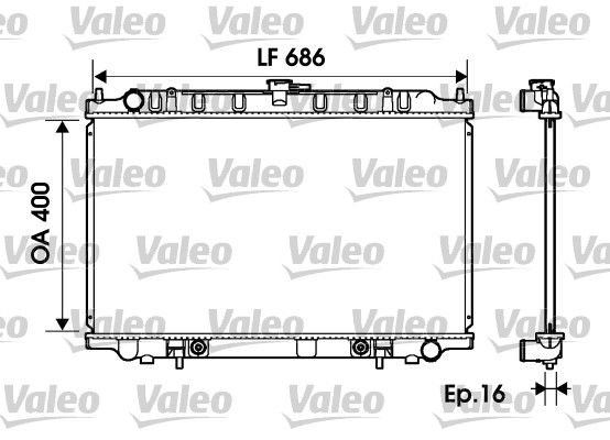 VALEO Radiateur 734150