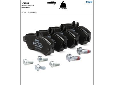 DELPHI LP1983 Brake Pad Set, disc brake