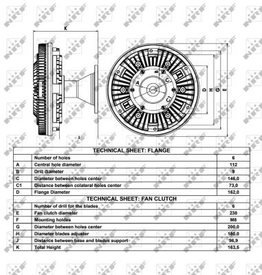 NRF 49028 Clutch, radiator fan