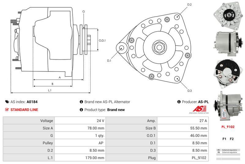 AS-PL A0184 Alternator