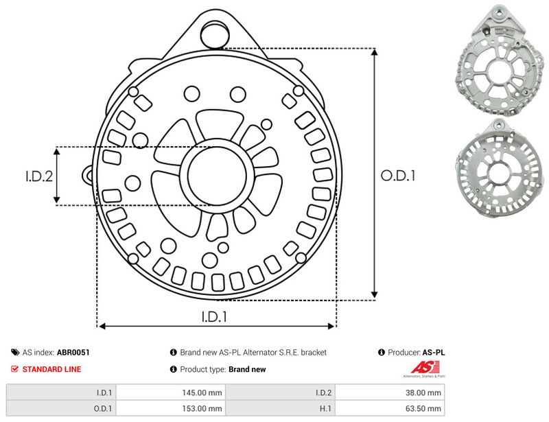 AS-PL ABR0051 Protective Cap, alternator