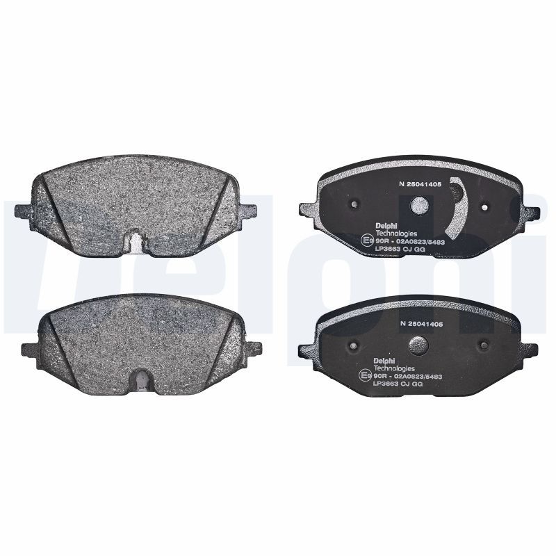 Piduriklotsi komplekt, ketaspidur, DELPHI LP3663