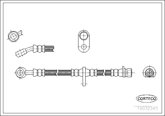 CORTECO fékcső 19032345